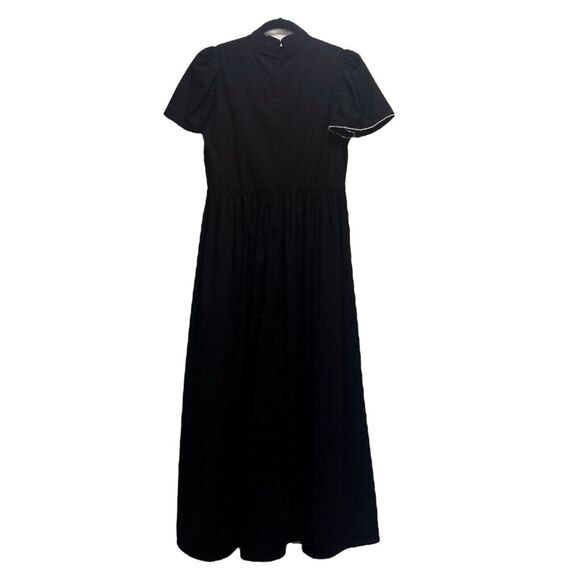 NWT Rhode Heidi Black Rhinestone Maxi Dress Size 4 - Picture 8 of 12